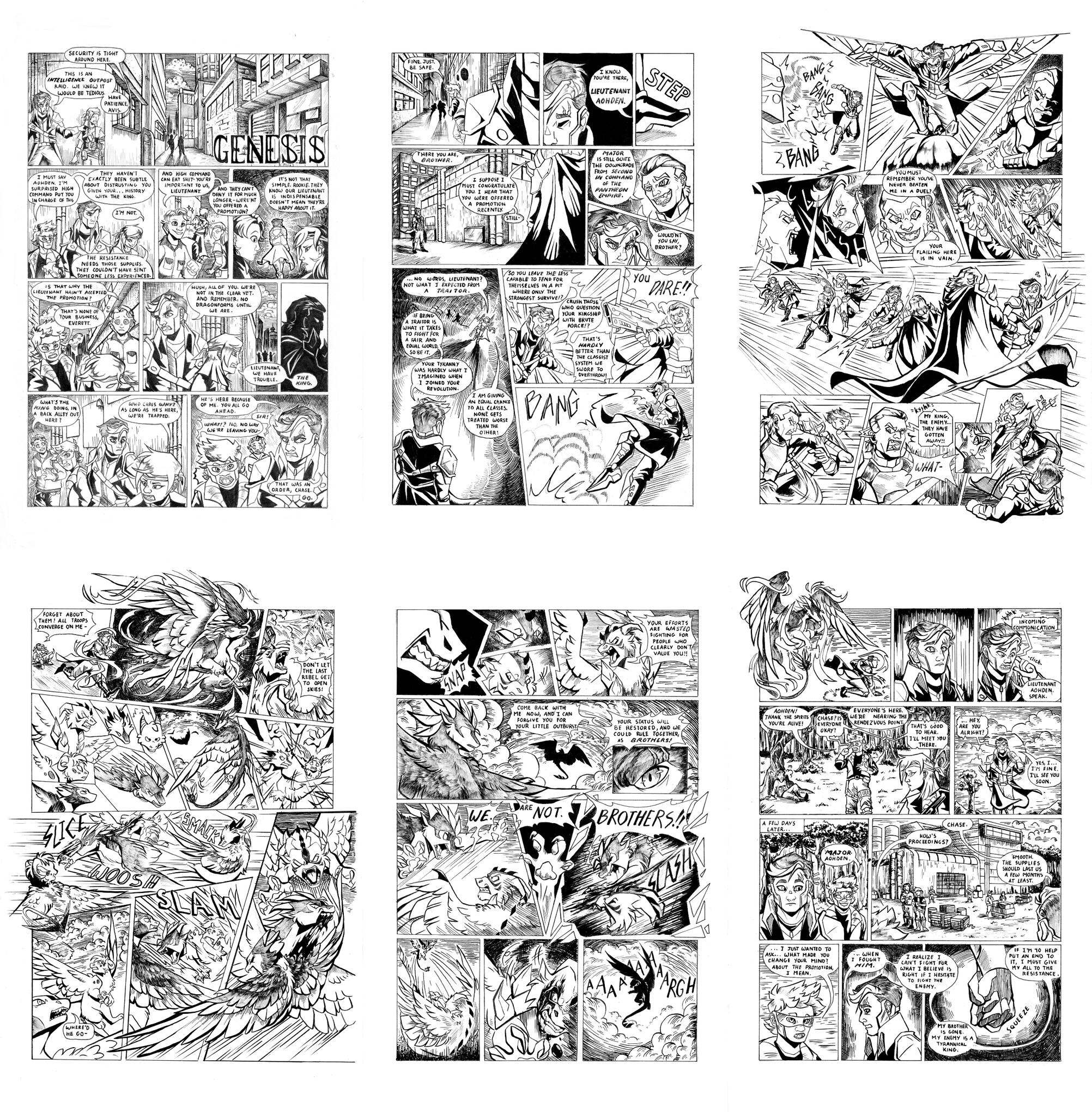 Experimental 'pilot episode' comic based on my original story