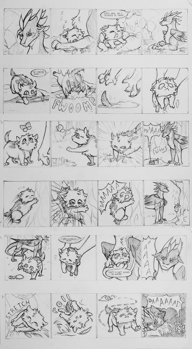 Humor strips based on characters from my original story