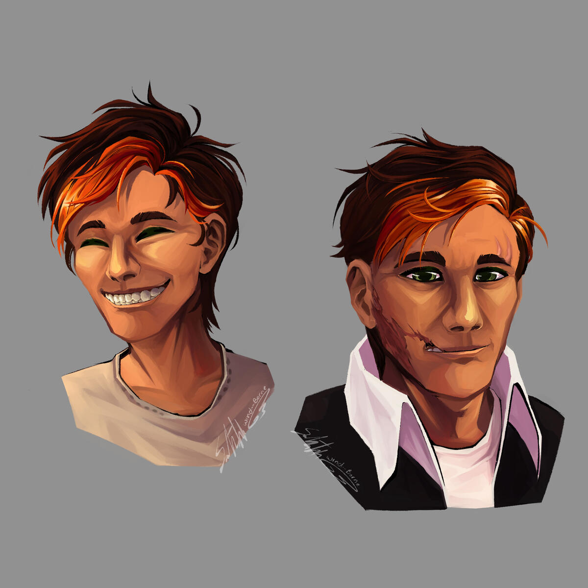 Portrait study of original character