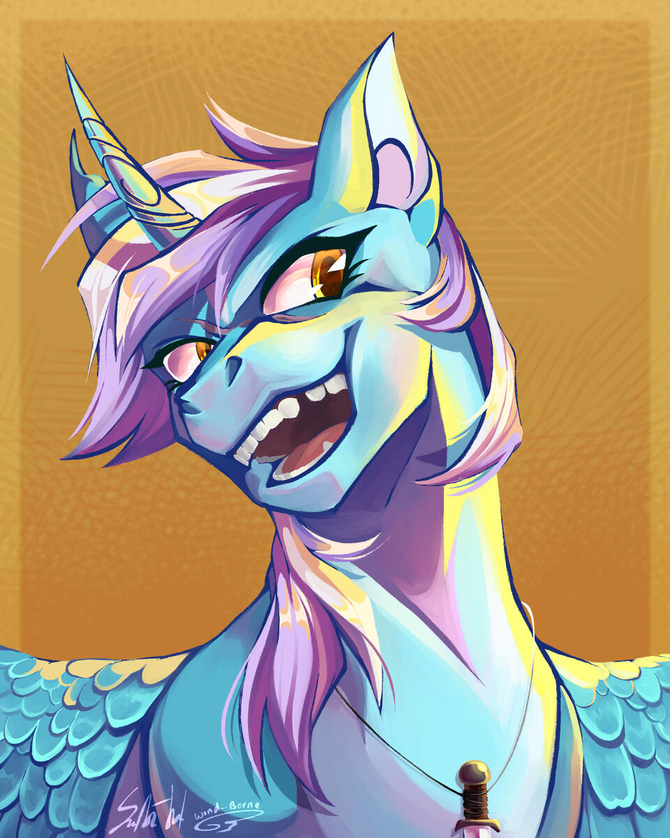 Painting study of an original character based on the franchise &#39;My Little Pony&#39;